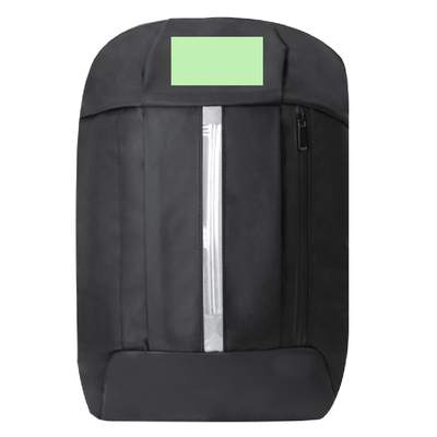 Indikator-Rucksack Dontax, Schwarz: Zentriert oben