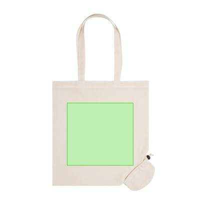 Foldable Bag Nepax, NATURAL: Centering face A (unfold and print)
