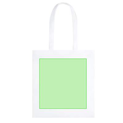 Tasche Moltux, Weiss: Zentrierung Fläche B