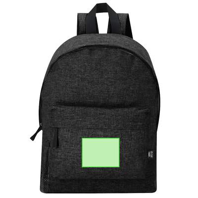 Rucksack Caldy, Schwarz: Tasche zentriert