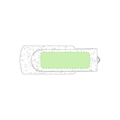 USB atmintinė Kontix 16GB, Natūralus: Sukamajame korpuse