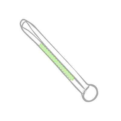 Lanyard-Becherhalter Frinly, Grün: Im äußeren Streifen