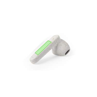 Earphones Vounel, NATURAL: Lower zone right earphone