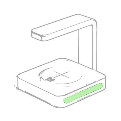 Charger UV Sterilizer Lamp Blay, WHITE: On the side of the basis