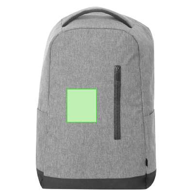 Diebstahlsicherer Rucksack Bulman, Grau: Neben der Tasche