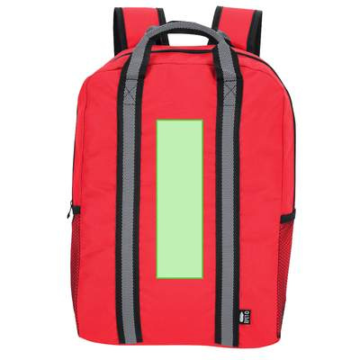 Rucksack Fabax, Rot: Mitten drin
