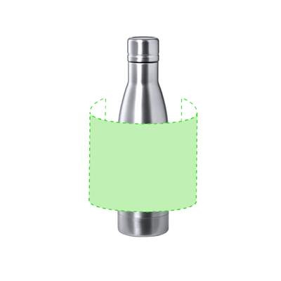 Isolierflasche Kungel, Silber: Rund um die Trommel