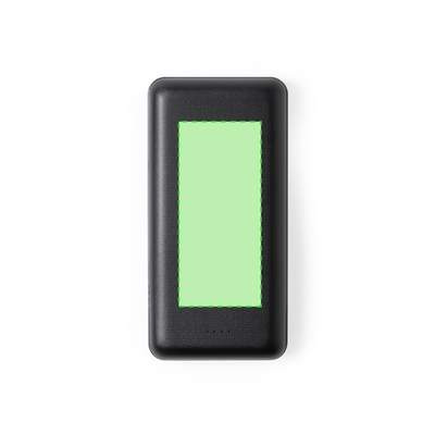 Powerbank Kiubert, Weiss: Eine zentrierende Fläche