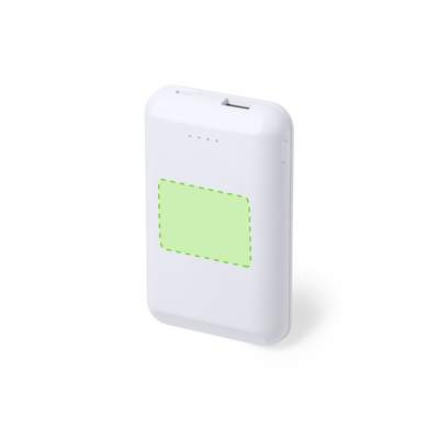 Powerbank Vekmar, Schwarz: Zentrierte Seite A