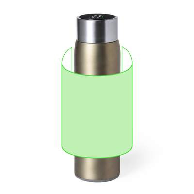 Isolierflasche Kenay, Silber: Rund um die Trommel