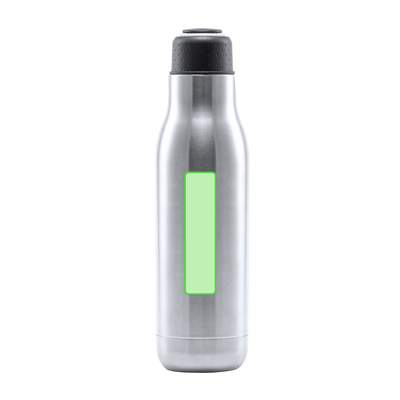Isolierflasche Higrit, Silber: Entlang des Körpers