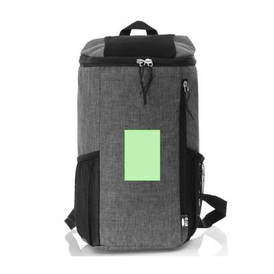 Cooler Rucksack Kemper, Grau: Die Vorderseite