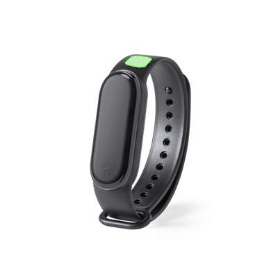 Smart-Armband Selkos, Schwarz: Im oberen Riemenbereich