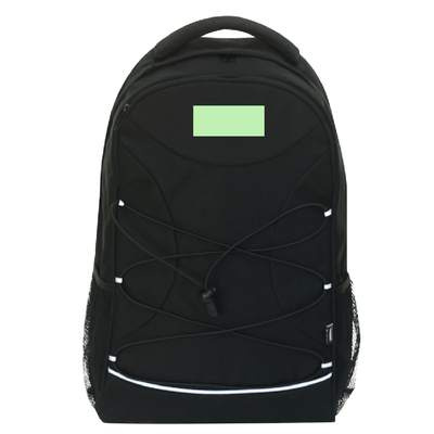 Rucksack Berny, Schwarz: Vorne oben