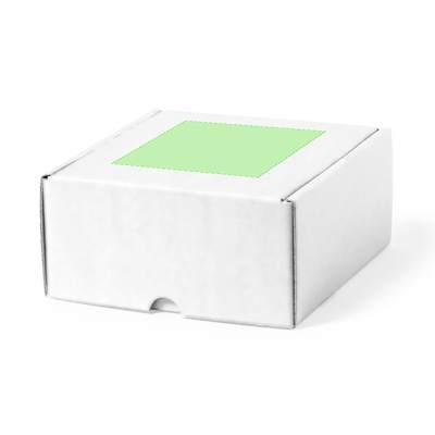 Geschenkbox Fissur, Weiss: Auf dem Deckel des Gehäuses