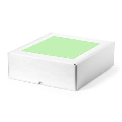 Geschenkbox Wingard, Weiss: Auf dem Deckel des Gehäuses
