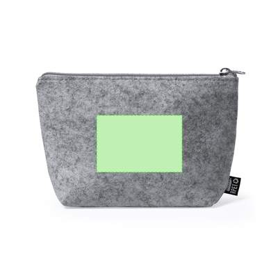 Kosmetiktasche Ramsek, Grau: Zentrierte Seite A