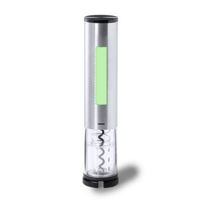 Electric Corkscrew Deyong, SILVER: opposite side to the button