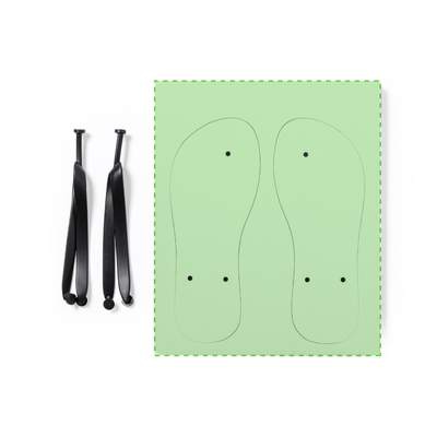 Sublimeringsflip-flops Badrak, Vit: Damstorlek