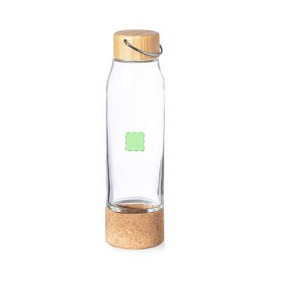 Bottle Aderox: centered on lower area of lid