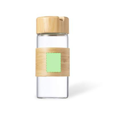 Flasche Nowsly: Mittig an der Seite der Flasche