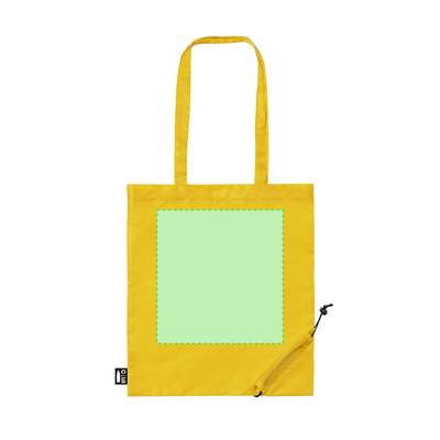 Faltbare Tasche Lulu, Schwarz: Eine zentrierende Fläche