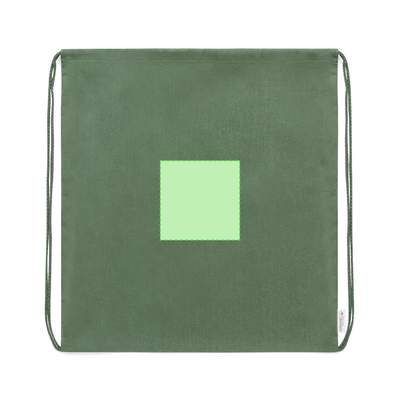 Drawstring Bag Maziu, BROWN: Side A