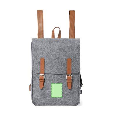 Rucksack Zakian, Grau: Zentrierung unten
