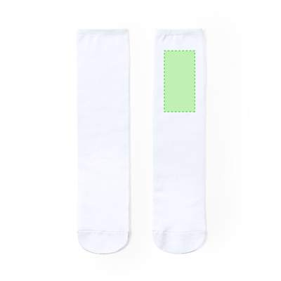Sublimationssocke Piodox, Weiss: Socke 2 Seite A