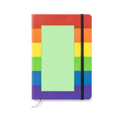 Notizblock Locomix, Regenbogen: Auf der Titelseite