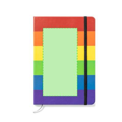 Notizblock Locomix, Regenbogen: Rückseite