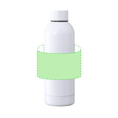 Sublimation Insulated Bottle Hodis, WHITE: Focused on the front