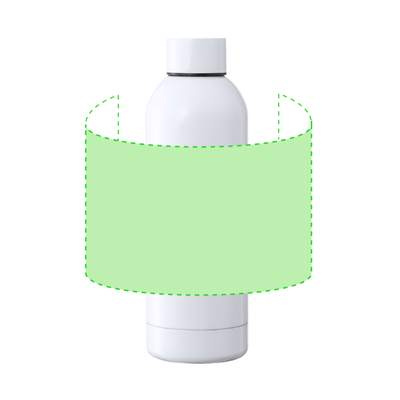 Sublimation Insulated Bottle Hodis, WHITE: Around the drum