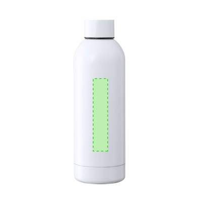 Sublimation Insulated Bottle Hodis, WHITE: Focused on the front