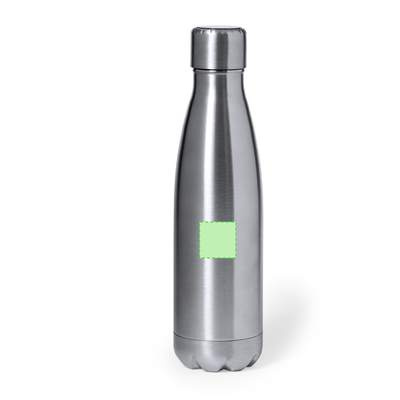 Isolierflasche Chuck, Silber: Auf die Front fokussiert