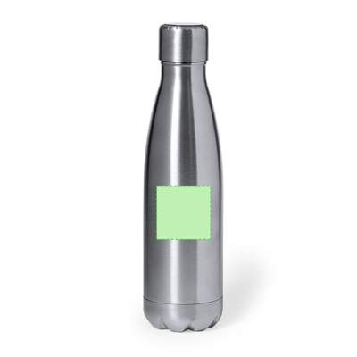 Isolierflasche Chuck, Silber: Auf die Front fokussiert