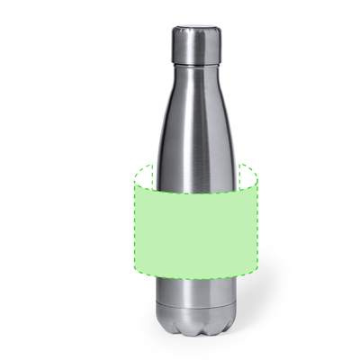 Isolierflasche Chuck, Silber: Rund um die Trommel