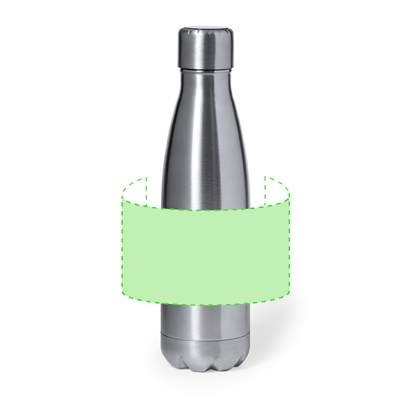 Isolierflasche Chuck, Silber: Rund um die Trommel
