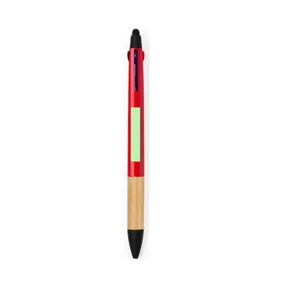 Stylus Touch daugiaspalvis rutulinis rašiklis Milok, Žalia: 3 sritis