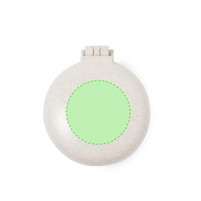 Hairbrush with Mirror Flege, NATURAL: Area 1