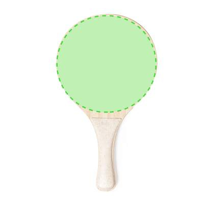 Sublimation Beach Rackets Zaxia, WHITE: Area 1