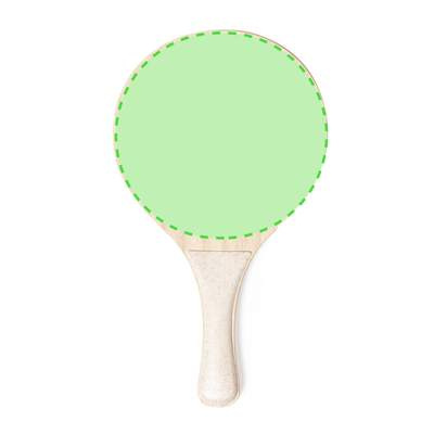 Sublimation Beach Rackets Zaxia, WHITE: Area 2