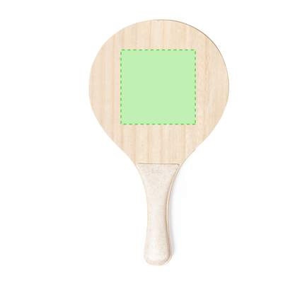 Sublimation Beach Rackets Zaxia, WHITE: Area 3