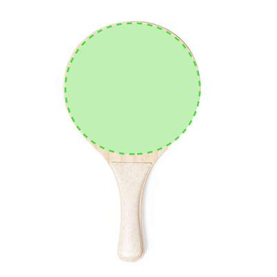 Sublimation Beach Rackets Zaxia, WHITE: Area 6