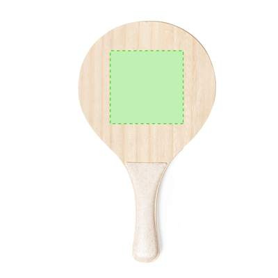 Sublimation Beach Rackets Zaxia, WHITE: Area 7