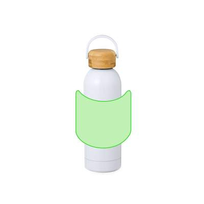 Sublimationsisolierte Flasche Jano, Weiss: Bereich 6