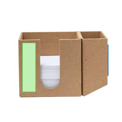 Notepad Pencil Holder Arolax, NATURAL: Area 1