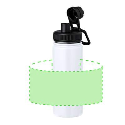 Isolierflasche Corvac, Weiss: Bereich 1