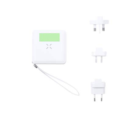 Multifunktions-Reiseadapter Joks, Weiss: Bereich 2