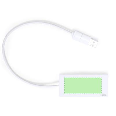 USB-концентратор Nagent, Белый: Зона 3